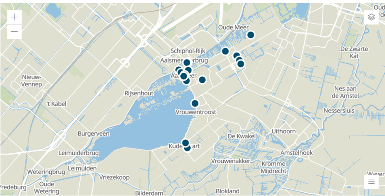 19 deelnemers hebben een geschikte locatie aangegeven.